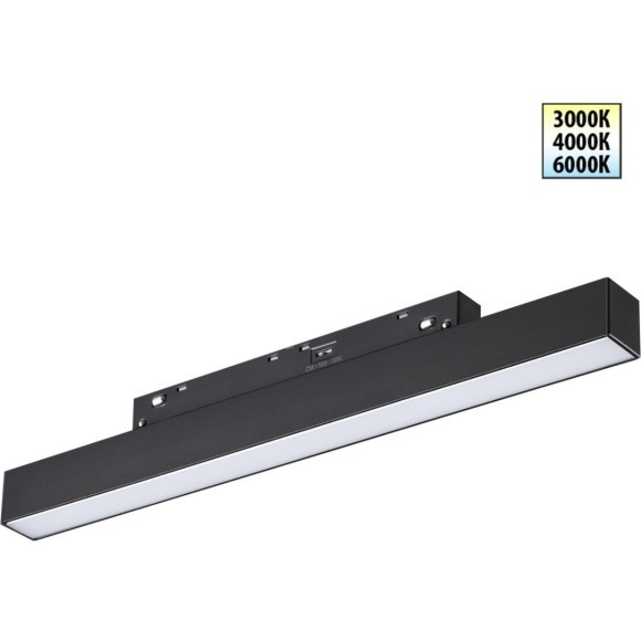 359617 Трековый светильник Novotech SHINO с переключ. цв. темпер. IP20 LED 3000К\4000К\6000К 10W 48V FLUM