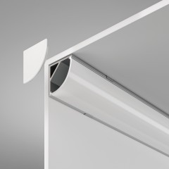 Maytoni ALM008S-2M Угловой накладной скругленный алюминиевый профиль 2м, размеры 2000x16x16мм, для лент шириной до 10мм