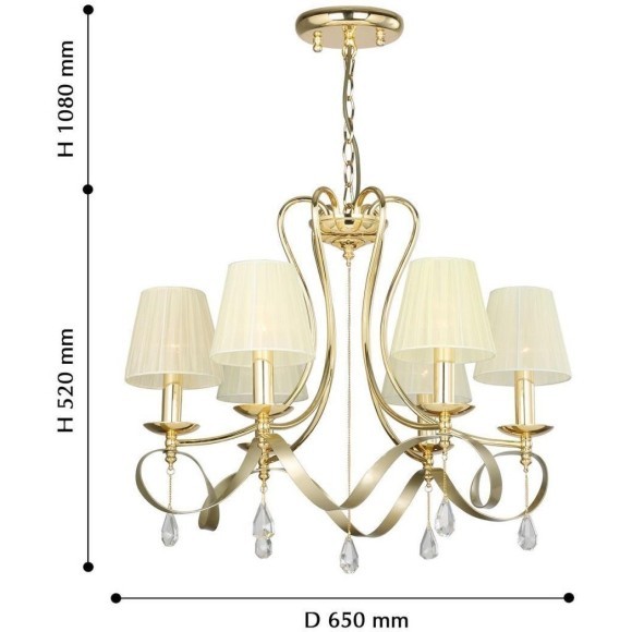Подвесная люстра Amabilis 2596-6P