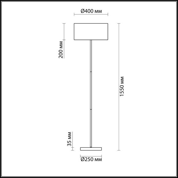 Торшер с абажуром Lumion 3745/2F Nikki под лампы 2xE27 60W