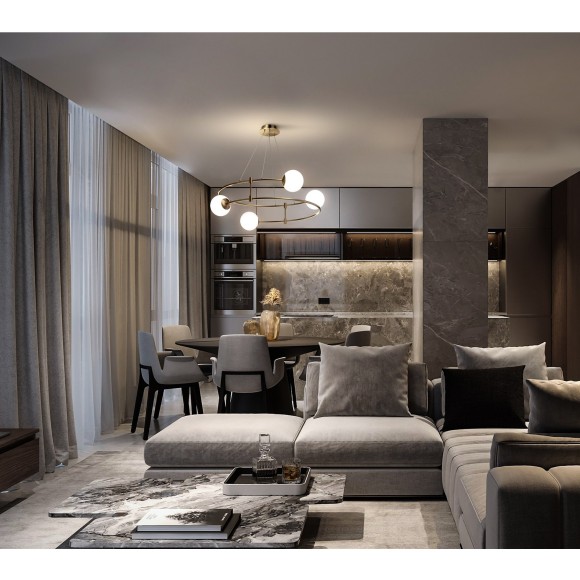 Подвесной светильник Maytoni MOD317PL-04G Balance под лампы 4xG9 40W