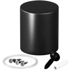 Торцевая металлическая заглушка Nemo D25 черный 20317 Торцевая металлическая заглушка Nemo D25 черный 20317