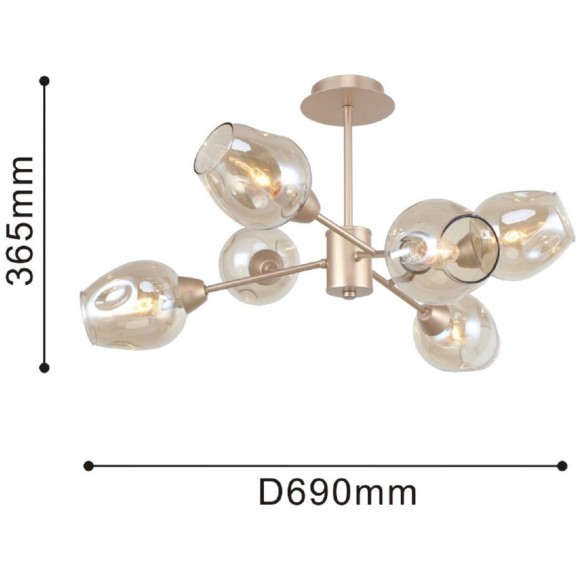 Потолочная люстра Tilda 2658-6U