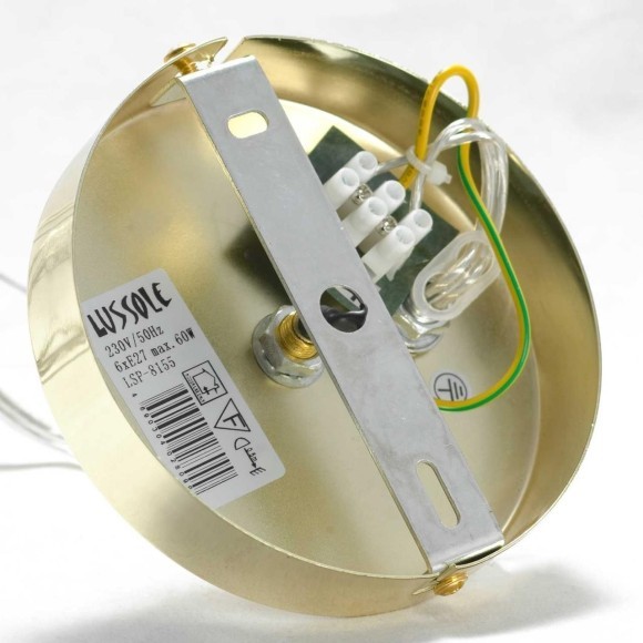 Люстра паук Lussole GRLSP-8155 HURON IP21 под лампы 6xE27 60W