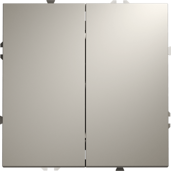 Проходной переключатель встраиваемый VOLTUM S70 двухклавишный 10А, (кашемир)