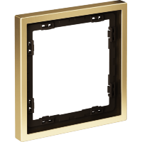 Рамка металлическая на 1 пост, S70 Metal (латунь)