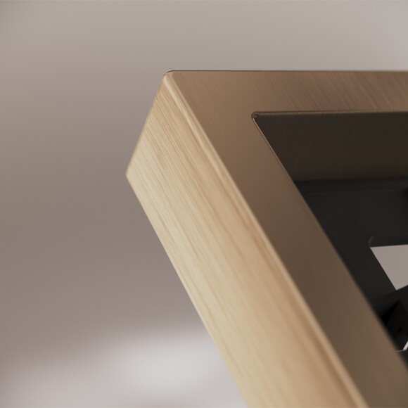 Рамка металлическая на 1 пост, S70 Metal (латунь) Рамка металлическая на 1 пост, S70 Metal (латунь)