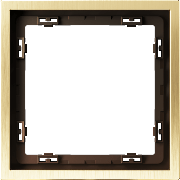 Рамка металлическая на 1 пост, S70 Metal (латунь) Рамка металлическая на 1 пост, S70 Metal (латунь)