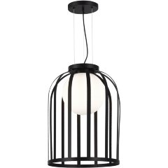 SL6129.403.01 Светильник подвесной ST-Luce Черный/Белый E27 1*60W NORDIC