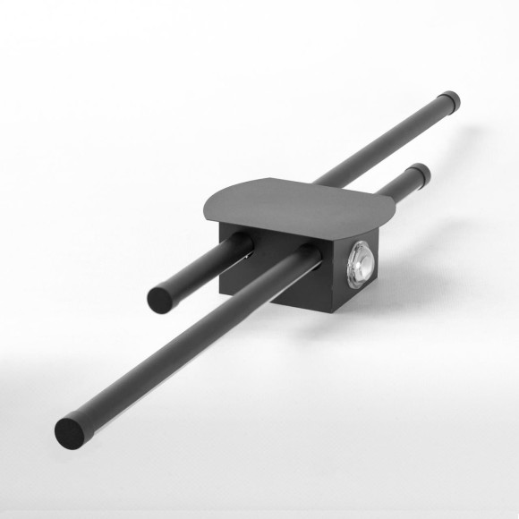LSP-7393 Lussole HARDEMAN Настенное бра черное с белым акриловым рассеивателем, LED 16 Вт, 4000 К, IP20