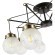 SLE110302-08 Светильник потолочный Черный, Бронза/Прозрачный, Белый E27 8*60W STRICCE