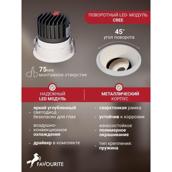 Точечный светильник Mortise 4419-1C