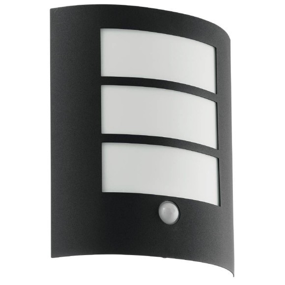 88141 EGLO CITY Уличный настенно-потолочный светильник с датчиком движения, с 1 лампой E27, 15Вт