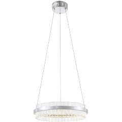 SL383.103.01 Светильник подвесной ST-Luce Хром/Хром, Прозрачный LED 1*34W 3000K CHERIO SL383.103.01 Светильник подвесной ST-Luce Хром/Хром, Прозрачный LED 1*34W 3000K CHERIO