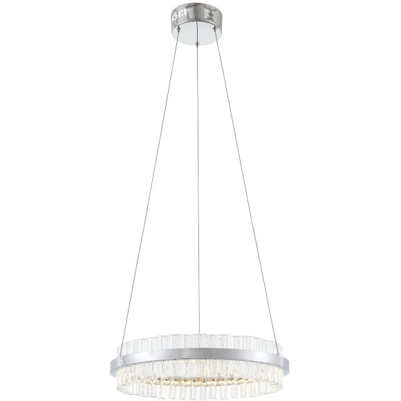 SL383.103.01 Светильник подвесной ST-Luce Хром/Хром, Прозрачный LED 1*34W 3000K CHERIO