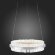 SL383.103.01 Светильник подвесной ST-Luce Хром/Хром, Прозрачный LED 1*34W 3000K CHERIO