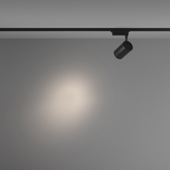 Однофазный двужильный светодиодный трековый светильник Maytoni Unity TR003-1-26W4K-S-B Vuoro 4000К 2800Лм CRI90+ 24° 26Вт