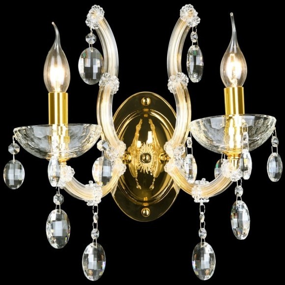 Бра Crystal Lux HOLLYWOOD AP2 GOLD