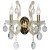 Бра Crystal Lux HOLLYWOOD AP2 GOLD