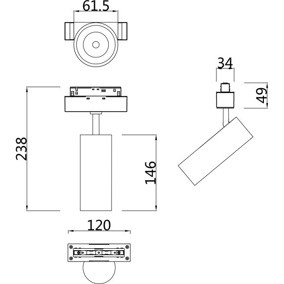 TR019-2-15W4K-W Трековый магнитный светодиодный светильник Maytoni Gravity CRI90+ 4000К 1500Лм 24° 18Вт TR019-2-15W4K-W Трековый магнитный светодиодный светильник Maytoni Gravity CRI90+ 4000К 1500Лм 24° 18Вт