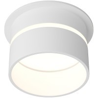 DK2404-WH Встраиваемый светильник влагозащ., IP 44, до 15 Вт, GU10, белый, алюминий