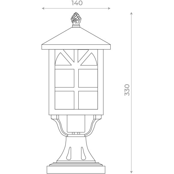 SL084.405.01 Светильник уличный наземный ST-Luce Черный/Черный, Прозрачный E27 1*60W LORNE SL084.405.01 Светильник уличный наземный ST-Luce Черный/Черный, Прозрачный E27 1*60W LORNE