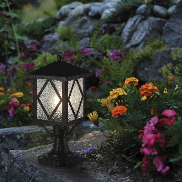 SL084.405.01 Светильник уличный наземный ST-Luce Черный/Черный, Прозрачный E27 1*60W LORNE SL084.405.01 Светильник уличный наземный ST-Luce Черный/Черный, Прозрачный E27 1*60W LORNE