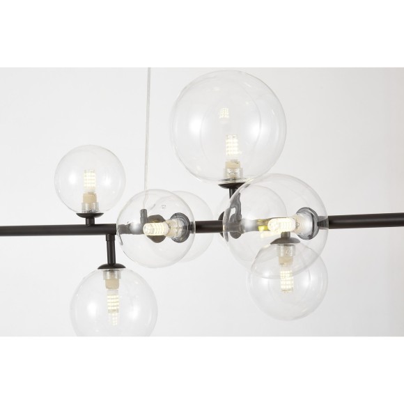 Подвесной светильник Lumina Deco LDP 7033-10 BK+CL