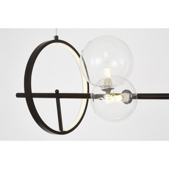 Подвесной светильник Lumina Deco LDP 7033-10 BK+CL