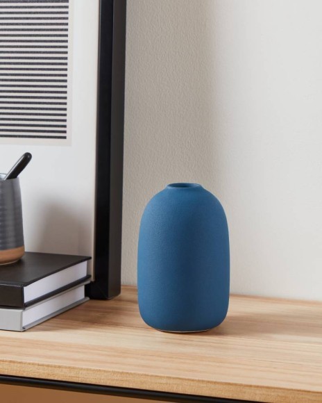 421259 Ваза декоративная ANJABE, H145, ?95, керамика, синий 421259 Ваза декоративная ANJABE, H145, ?95, керамика, синий