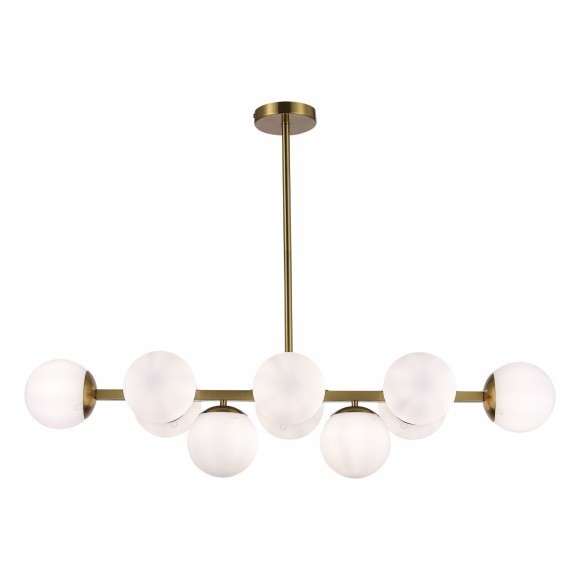 SLE1191-202-10 Светильник потолочный Золотистый/Белый E27 10*60W FRATTA