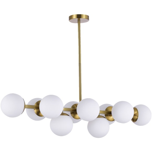 SLE1191-202-10 Светильник потолочный Золотистый/Белый E27 10*60W FRATTA