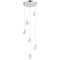 SL6114.103.06 Светильник подвесной ST-Luce Хром/Прозрачный LED 6*3W 3000K CASCATO