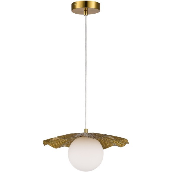 SLE1196-303-01 Светильник подвесной Латунь/Белый G9 1*5W 4000K LOREA