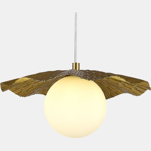 SLE1196-303-01 Светильник подвесной Латунь/Белый G9 1*5W 4000K LOREA