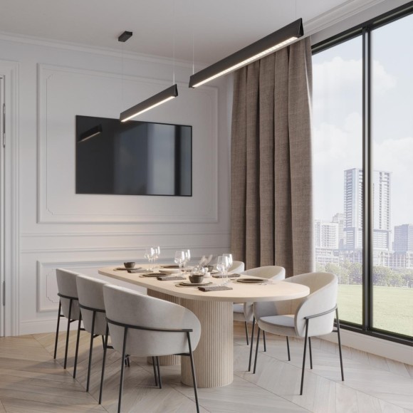 Светильник подвесной диммир. со сменой цв.темп. (пульт ДУ/прилож. Smart Life) IP20 LED 3000-6000К 359550 