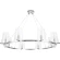 MEDICI SP8 2430/308 Crystal Lux Хромированная люстра с прозрачными стеклянными плафонами, 8 x E14 до 60 Вт, Ø910 мм, H max 1500 мм