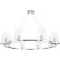 MEDICI SP8 2430/308 Crystal Lux Хромированная люстра с прозрачными стеклянными плафонами, 8 x E14 до 60 Вт, Ø910 мм, H max 1500 мм
