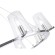 MEDICI SP8 2430/308 Crystal Lux Хромированная люстра с прозрачными стеклянными плафонами, 8 x E14 до 60 Вт, Ø910 мм, H max 1500 мм