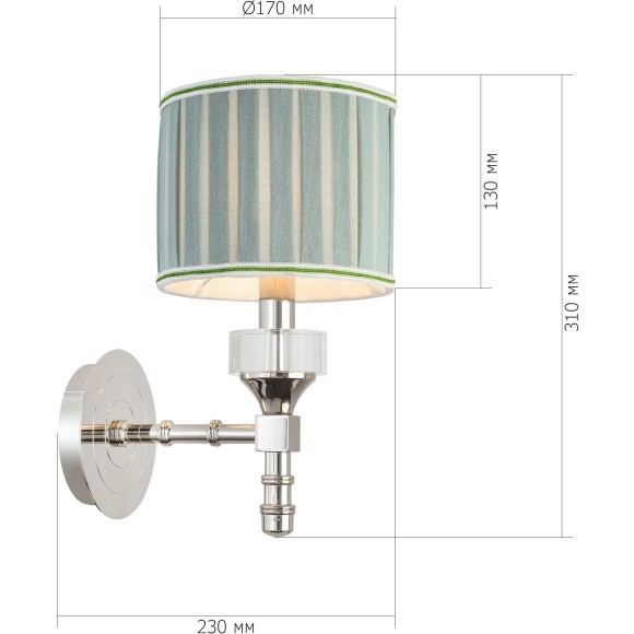 SL1121.101.01 Бра ST-Luce Никель/Оливковый E14 1*40W OLEO
