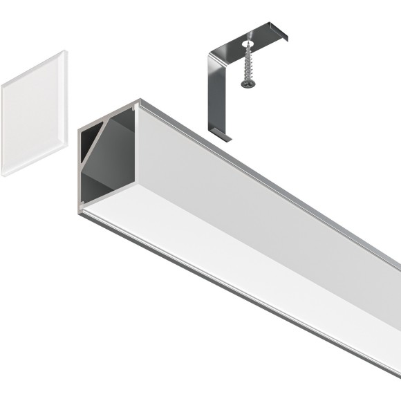 Алюминиевый профиль накладной 16x16 S ALM009S-2M Алюминиевый профиль накладной 16x16 S ALM009S-2M