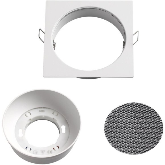 371005 Светильник встраиваемый Novotech WIR IP20 GX53 12W 220-240V GEMINI