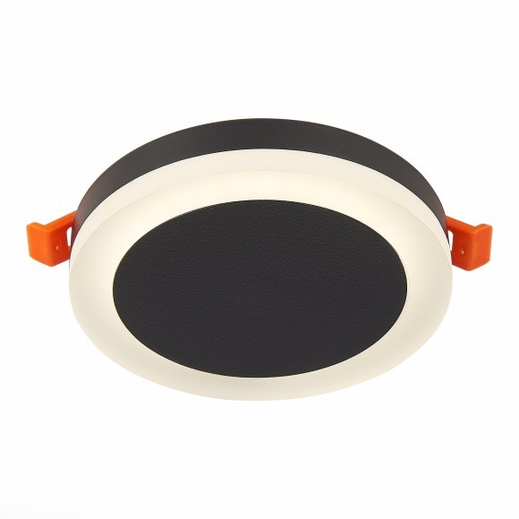 ST104.442.06 Светильник встраиваемый Черный LED 1*6W 4000K 468Lm Ra80 120° IP20 D110xH20 170-240V Встраиваемые светильники ST104.442.06 Светильник встраиваемый Черный LED 1*6W 4000K 468Lm Ra80 120° IP20 D110xH20 170-240V Встраиваемые светильники