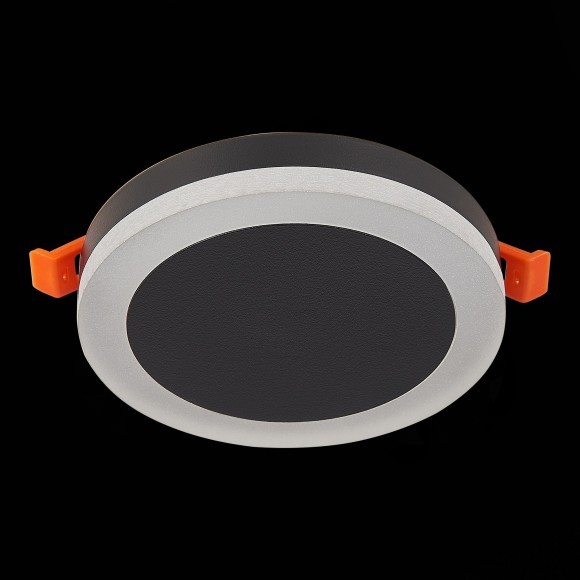 ST104.442.06 Светильник встраиваемый Черный LED 1*6W 4000K 468Lm Ra80 120° IP20 D110xH20 170-240V Встраиваемые светильники ST104.442.06 Светильник встраиваемый Черный LED 1*6W 4000K 468Lm Ra80 120° IP20 D110xH20 170-240V Встраиваемые светильники