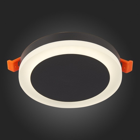 ST104.442.06 Светильник встраиваемый Черный LED 1*6W 4000K 468Lm Ra80 120° IP20 D110xH20 170-240V Встраиваемые светильники ST104.442.06 Светильник встраиваемый Черный LED 1*6W 4000K 468Lm Ra80 120° IP20 D110xH20 170-240V Встраиваемые светильники