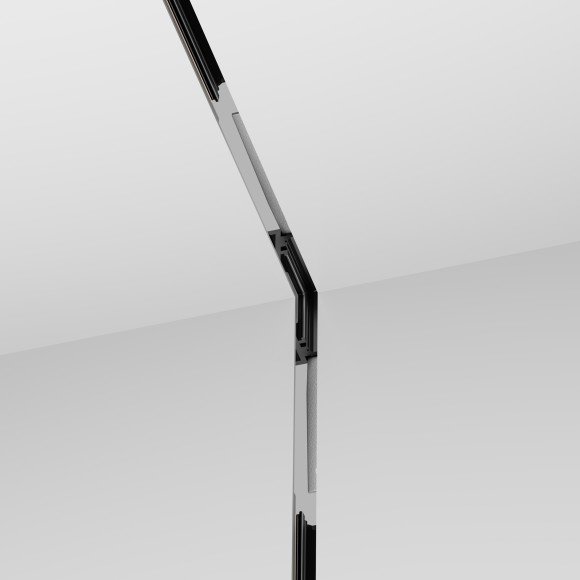 Угловой коннектор с потолка на стену для шинопровода в ГКЛ 9.5мм Maytoni Levity TRA184ICL-12B