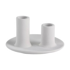 422302 Подсвечник  VALAKISH, H63 глина, серый