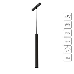 A4780SP-1BK Трековый магнитный светодиодный светильник Arte Lamp Linea 2.0 CRI90+ 3000К 450Лм 24° 8Вт