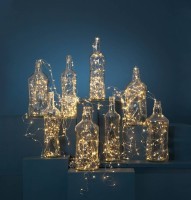 410567 EGLO DEW DROP Светодиодная гирлянда-нить LED, 2000K, тускло-теплый свет, L=3м, пластик, металл, IP20