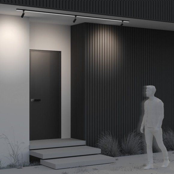 Светодиодный светильник для уличной трековой системы Maytoni Elasity IP65 Outdoor O-TR01-1-S-8WB3K